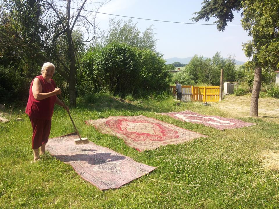 teplé slnečné počasie tiež vhodné na veľké upratovanie...